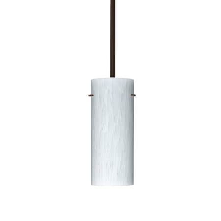 Besa Lighting Stilo 10 Stem Pendant, Carrera, Bronze Finish, 1x100W Incandescent 1TT-412319-BR